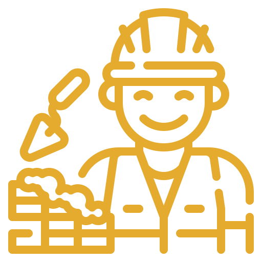 Icono de trabajador de la construcción
